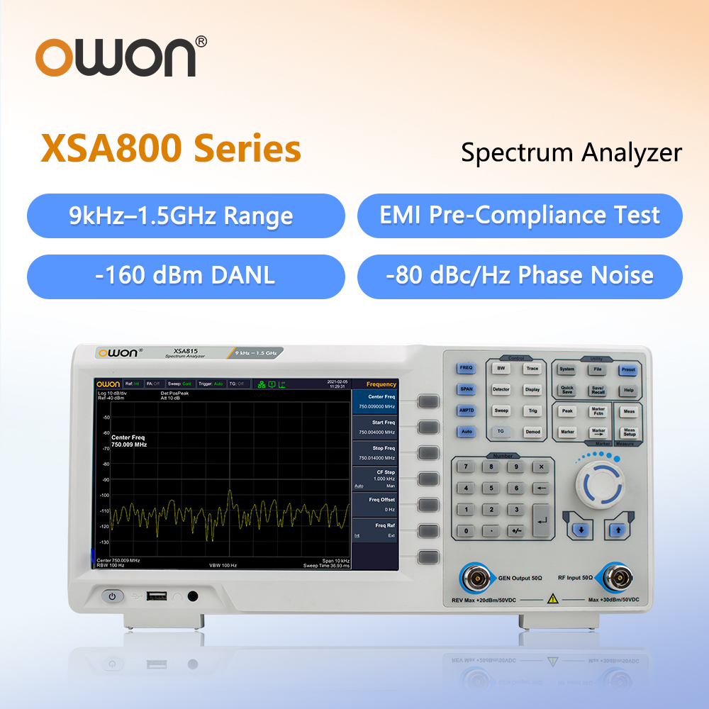 Analyseur de spectre OWON avec - Spectrum Analyzer Tracking Generator 1.5Ghz avis et prix
