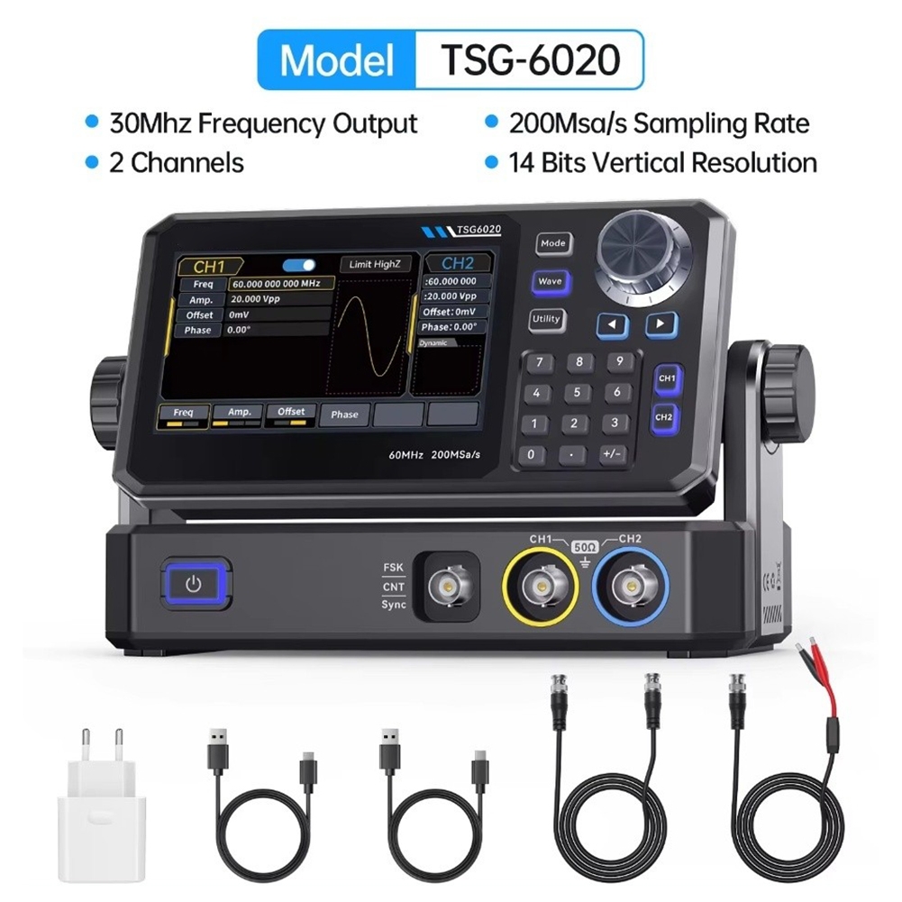 Générateur de signal à double  - Dual Channel Arbitrary Waveform Function Generator 60Mhz avis et prix